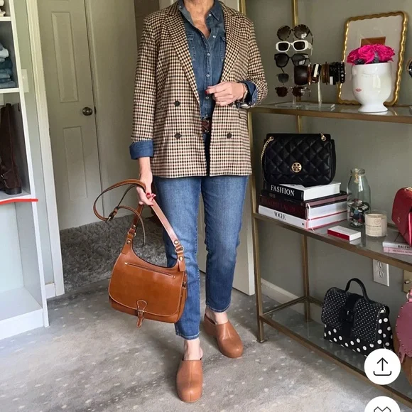 RAILS NWT Chelsea Cafe Check Plaid Double Breasted Boyfriend Blazer Size M $268 - Picture 5 of 12